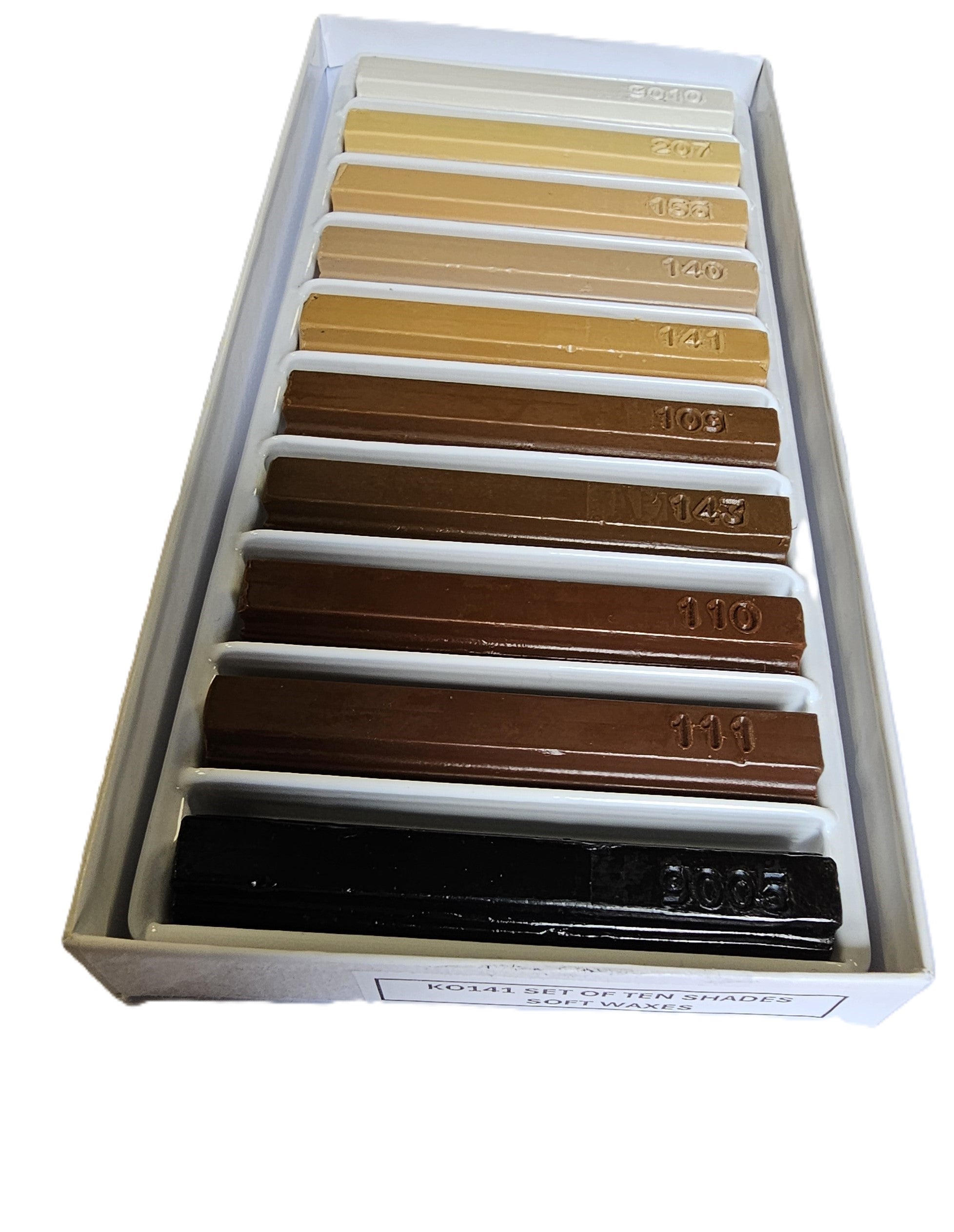 Konig Furniture Repair Wax Filler Sticks, Selection Set of 10 Sticks Hard or Soft Wax