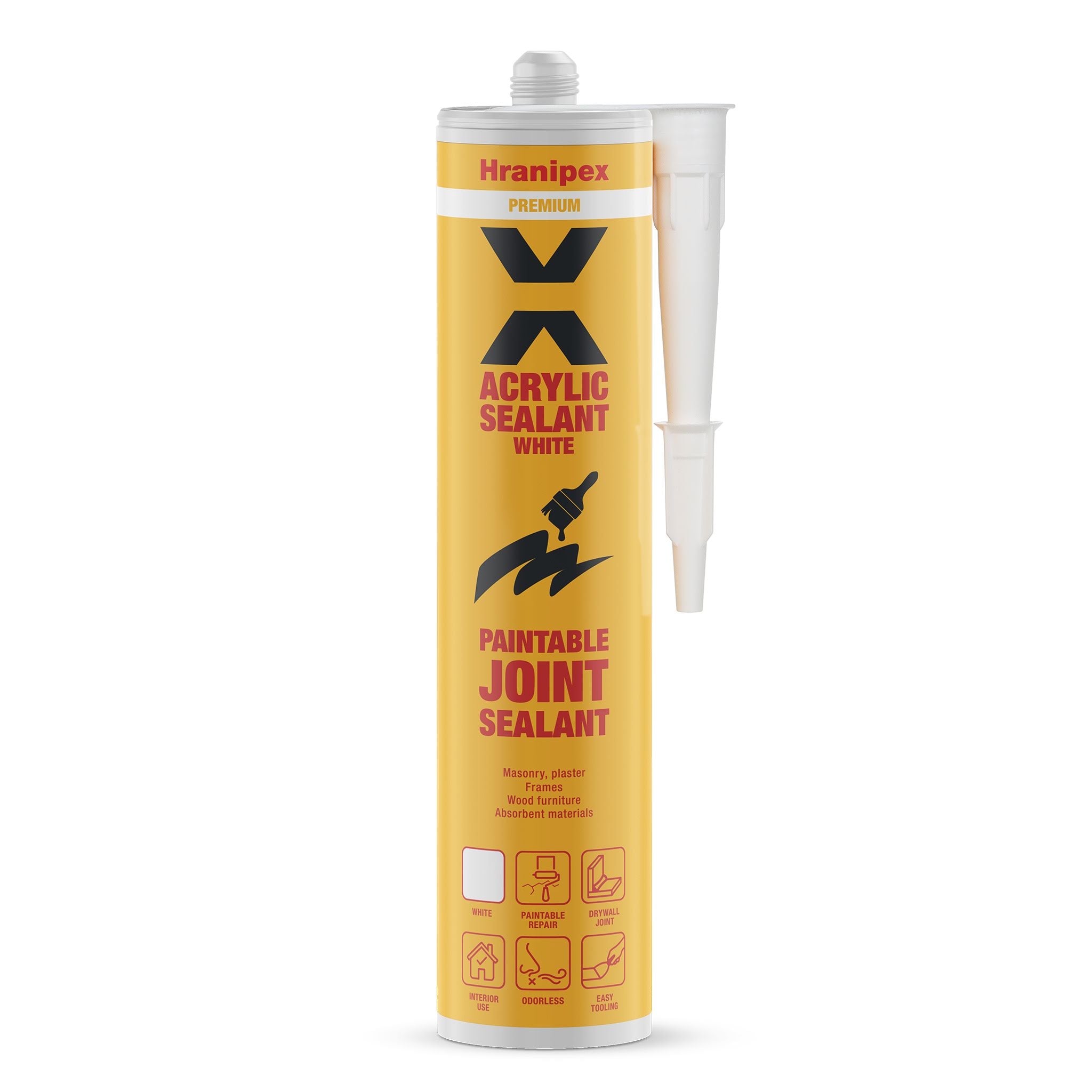 ACRYLIC WHITE Paintable Jointing, Caulking and Sealing Compound - 280ml