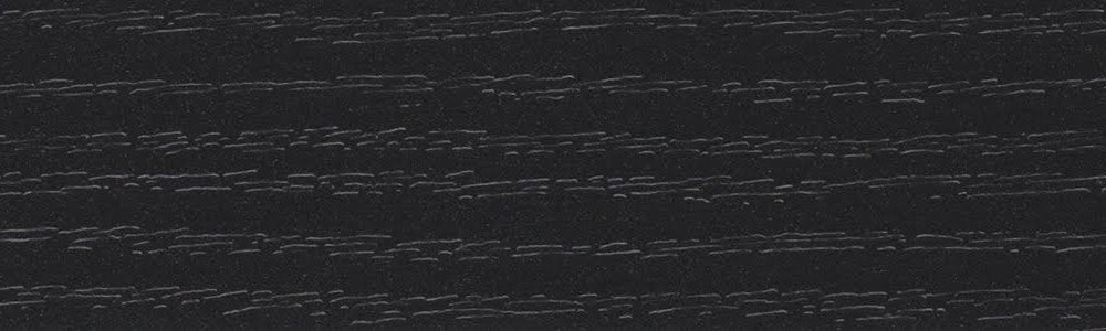 BLACK EMBOSSED ASH Melamine Edging Match for U999 ST18, Pre-Glued Iron-On - 22mm Wide