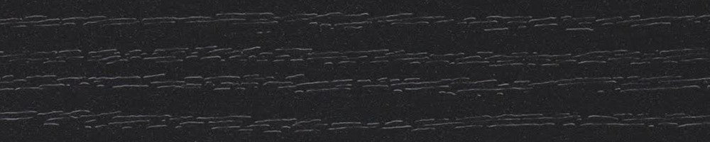 BLACK EMBOSSED ASH Melamine Edging Match for U999 ST18, Pre-Glued Iron-On - 22mm Wide