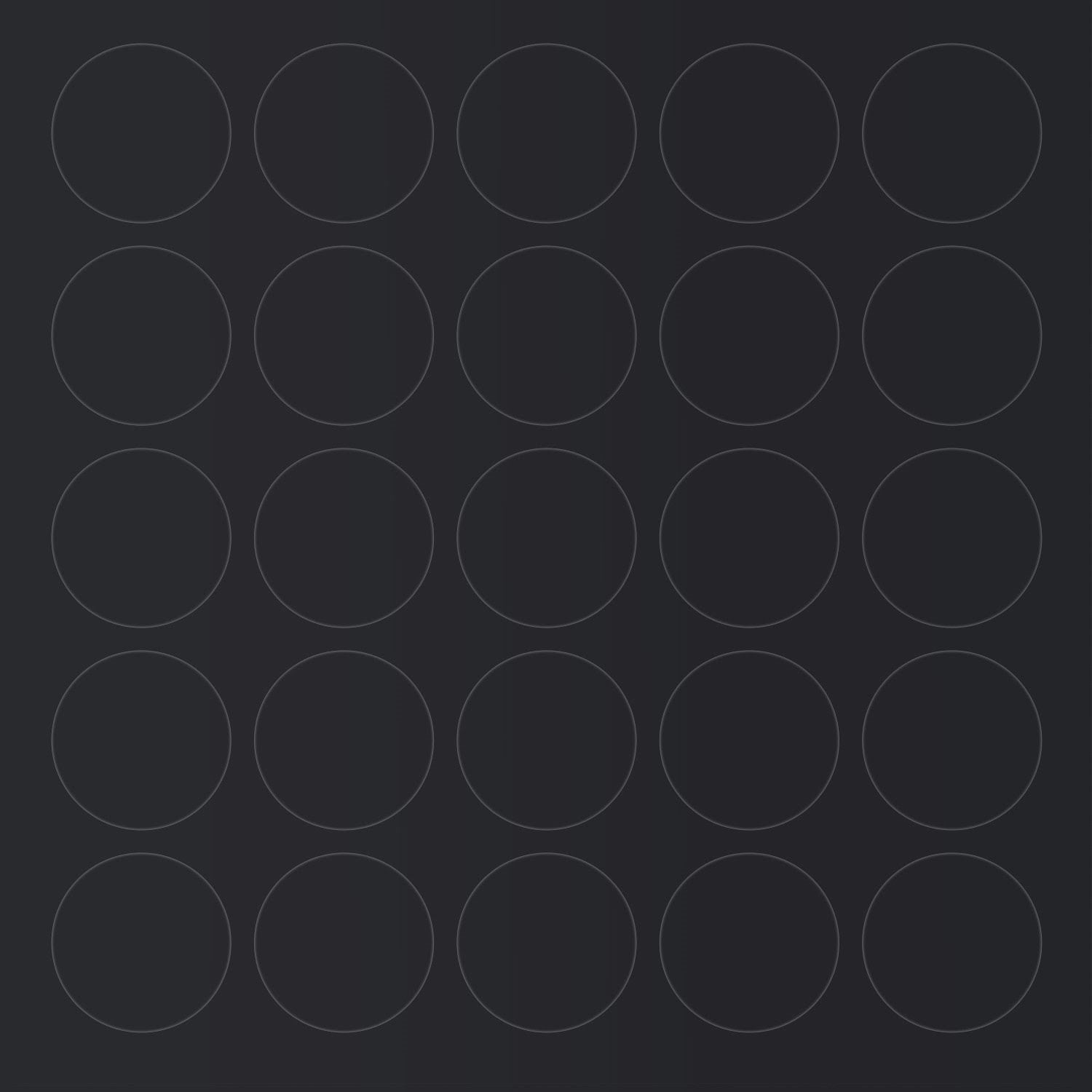 BLACK SMOOTH - Self Adhesive ABS Stick on Furniture Screw Hole Covers - 14mm