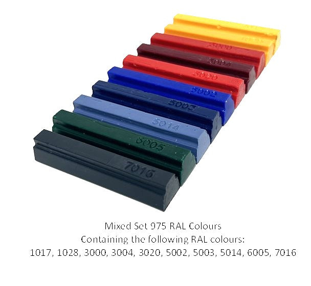 Konig Furniture Repair Wax Filler Sets 10 x 8cm Various Colours Hard or Soft Wax: 150, 171, 171 BW, 972, 973, 974 and 975