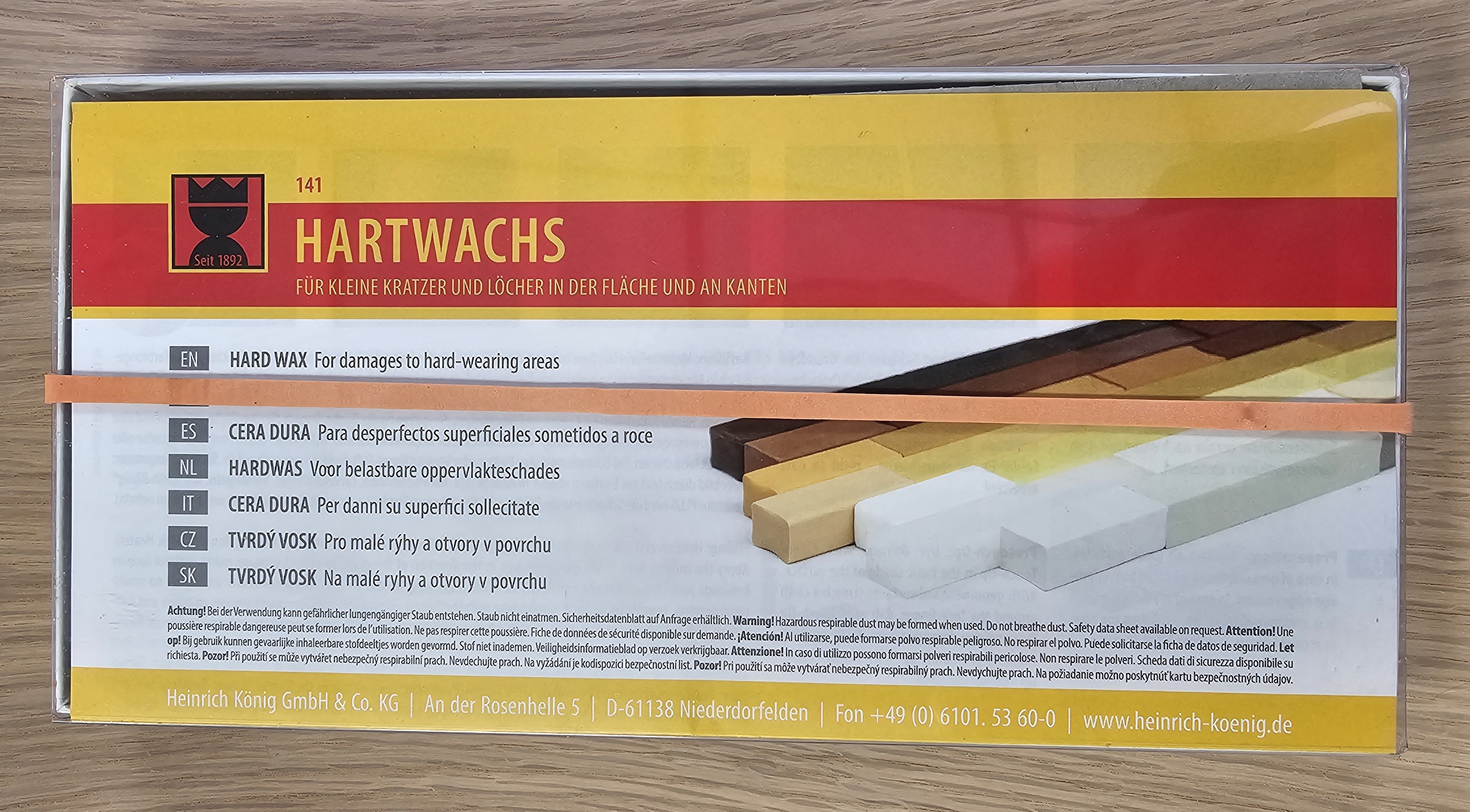 Konig Furniture Repair Wax Filler Sticks 10 x 8cm MIXED GREYS inc. BLACK & WHITE Hard or Soft Wax Set # 171BW