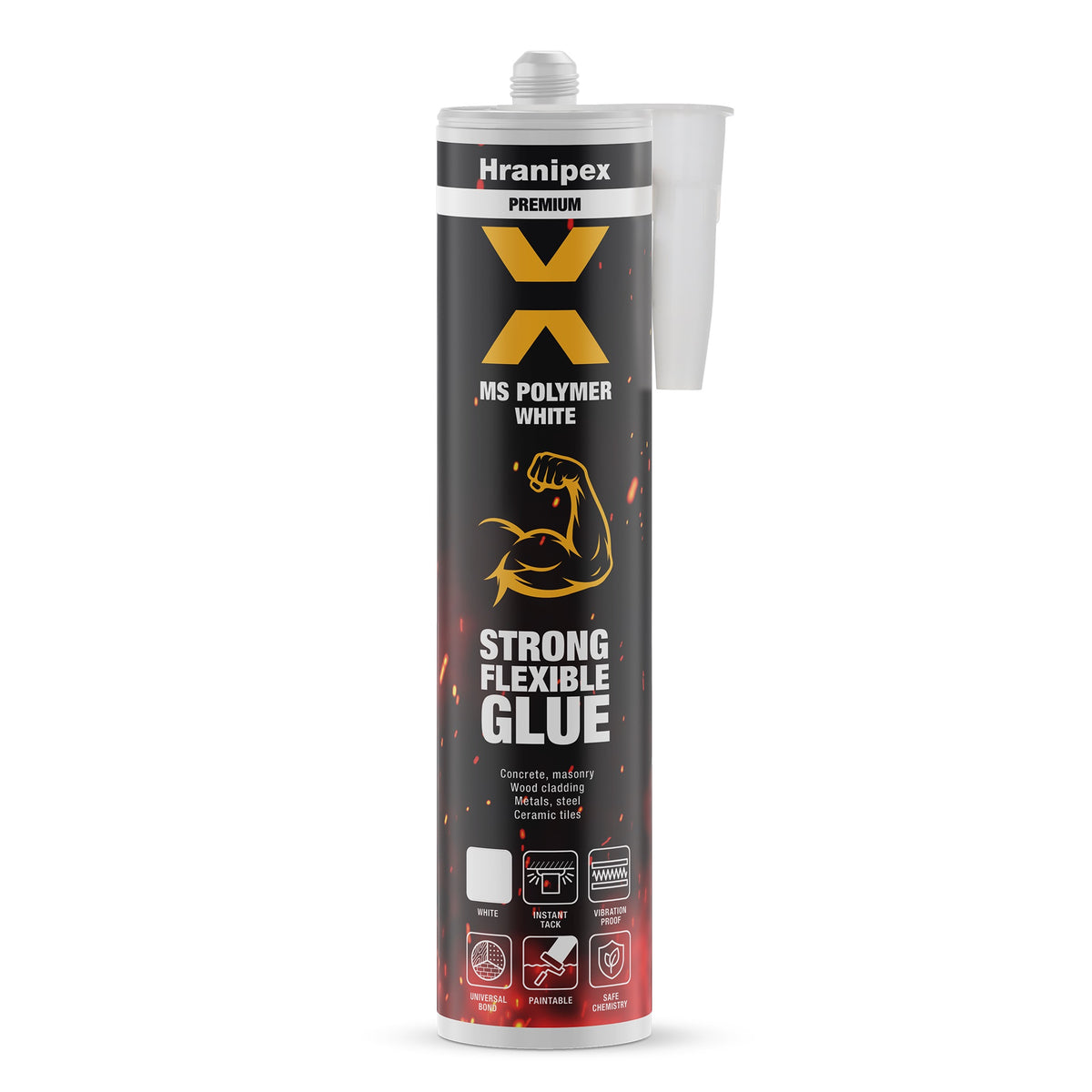 INSTANT TACK ADHESIVE - H-POLYMER MS - Hybrid Polymer - 290ml - WHITE
