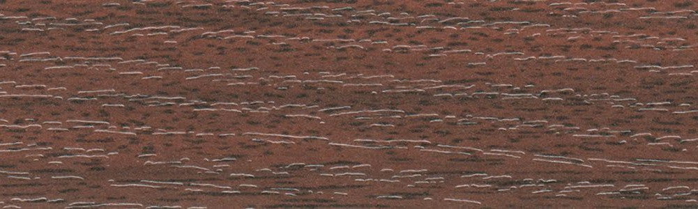 MAHOGANY Effect Melamine Edging, Pre-Glued Iron-On - 22mm Wide