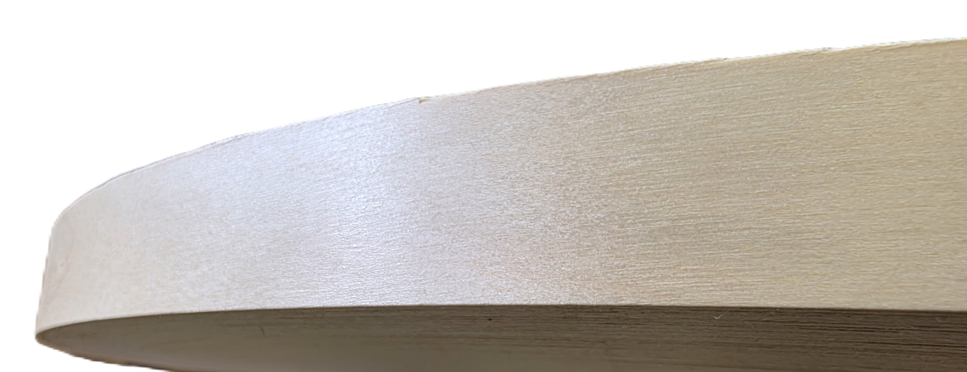LACQUERED MAPLE Sanded Membrane Reinforced Real Wood Edging, Pre-finished, UNGLUED - 22mm x 0.6mm - Various Lengths Available