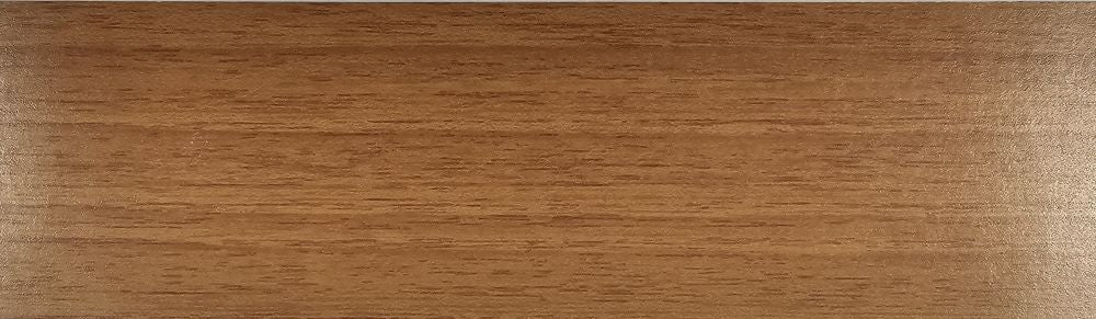 TEAK / NATURAL WALNUT Melamine Edging, Pre-Glued Iron-On - 22mm Wide