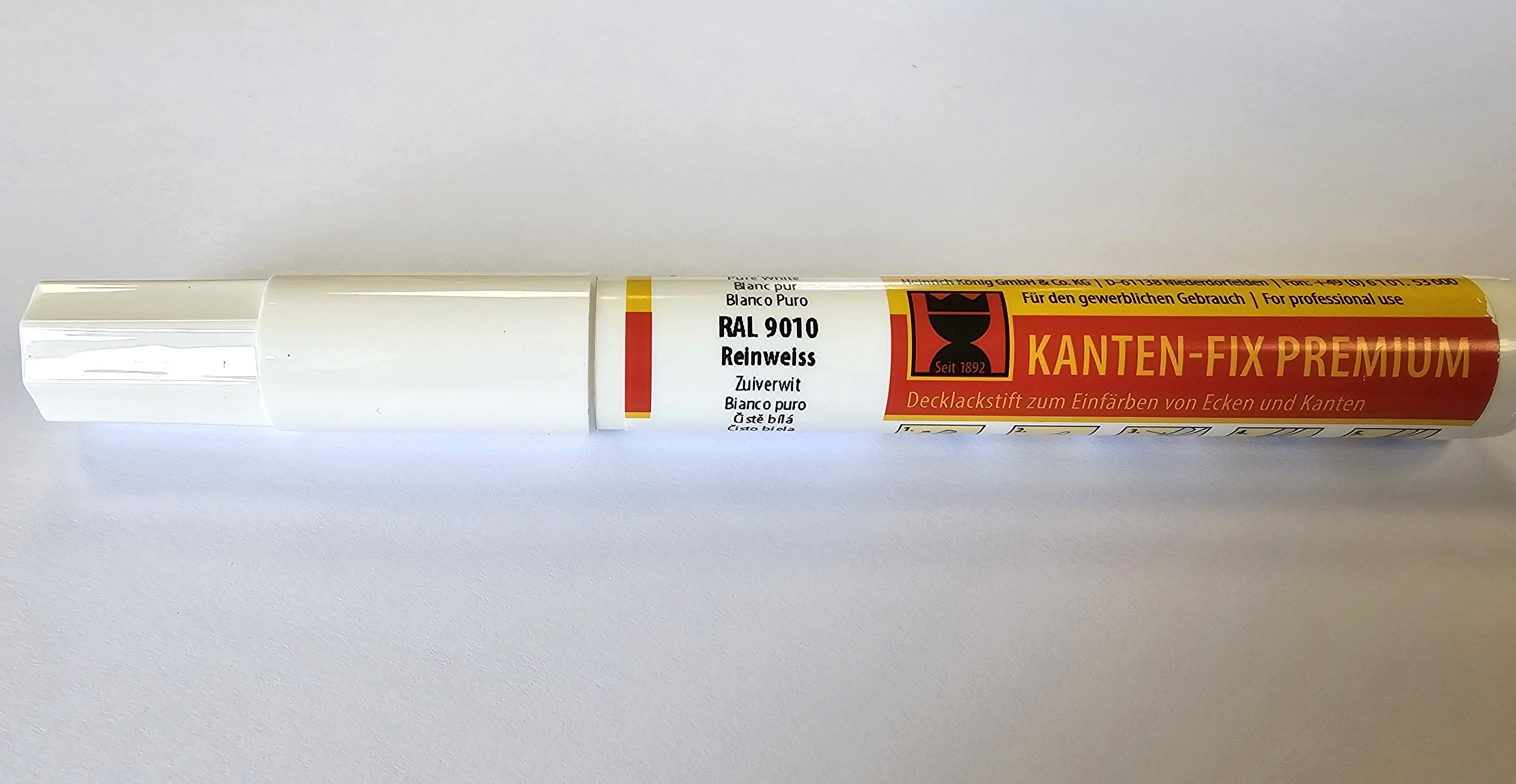 Konig Premium Colour Edging Pen PURE WHITE RAL 9010