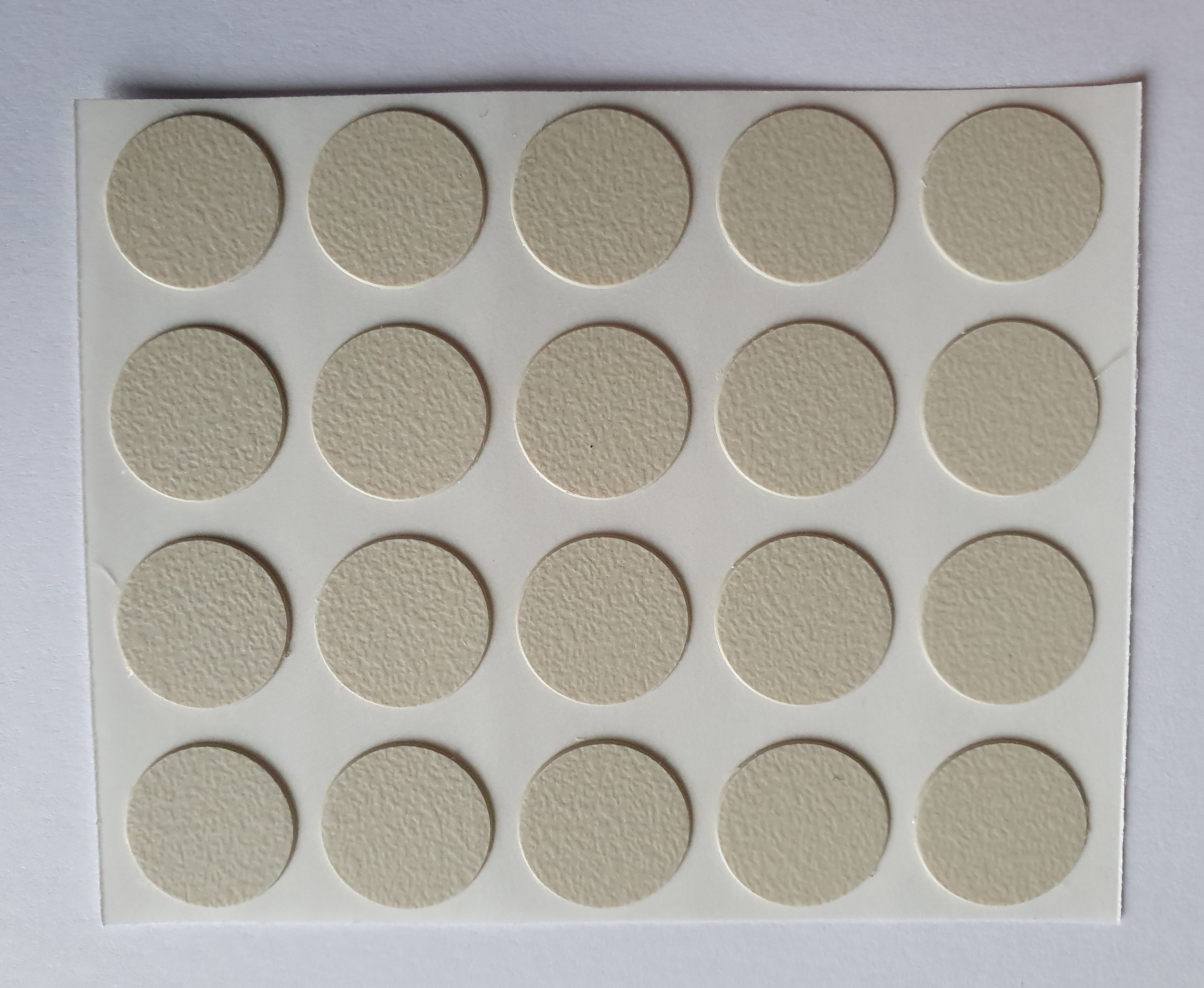 CASHMERE GREY - Self Adhesive Stick on Furniture Screw Caps Screw Hole Covers - 13mm