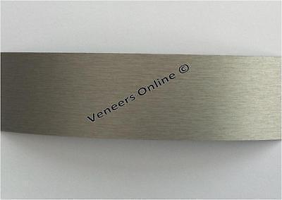 Aluminium Brushed 22mm Wide Iron on Melamine Edging