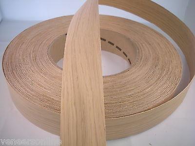AMERICAN WHITE OAK Preglued Iron On Edging 30mm