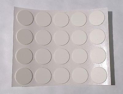 Self Adhesive Stick on 13mm Plastic Furniture Screw Hole Covers,  Select Colour & Qty