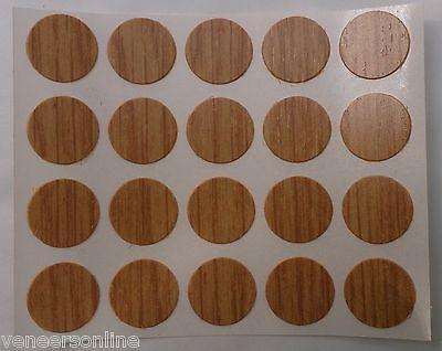 Self Adhesive Stick on 13mm Plastic Furniture Screw Hole Covers, Select Colour & Qty