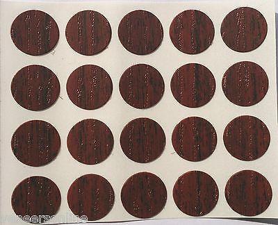 Self Adhesive Stick on 13mm Plastic Furniture Screw Hole Covers, Select Colour & Qty