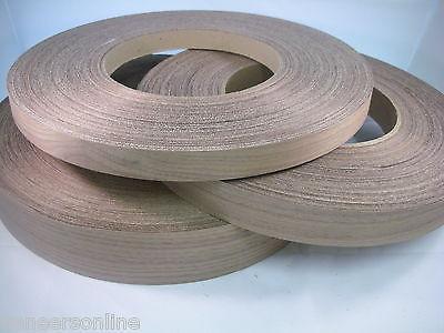 WALNUT Real Wood Preglued Iron On Edging 22mm