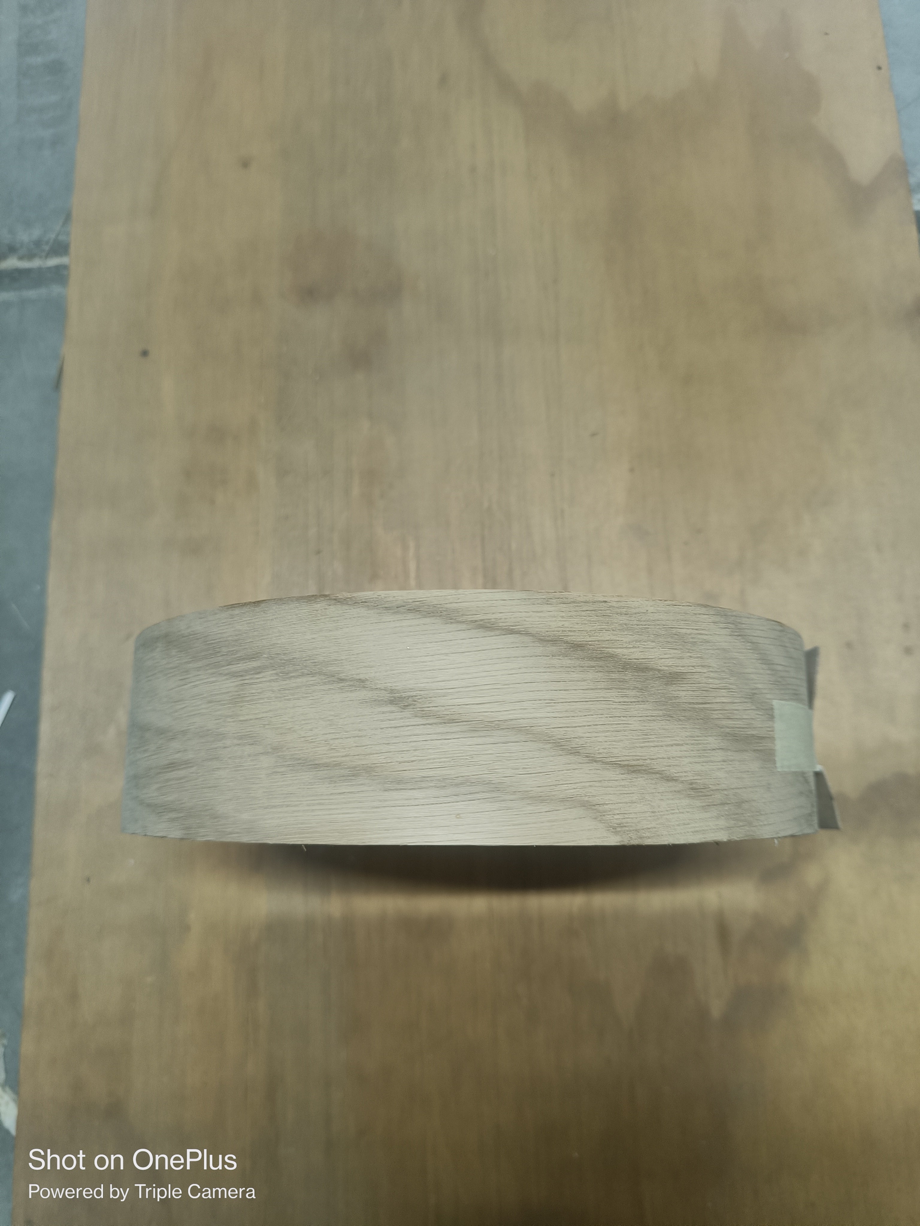AMERICAN WHITE OAK Sanded Real Wood Edging, Pre-Glued Iron-On - 60mm Wide **Clearance**