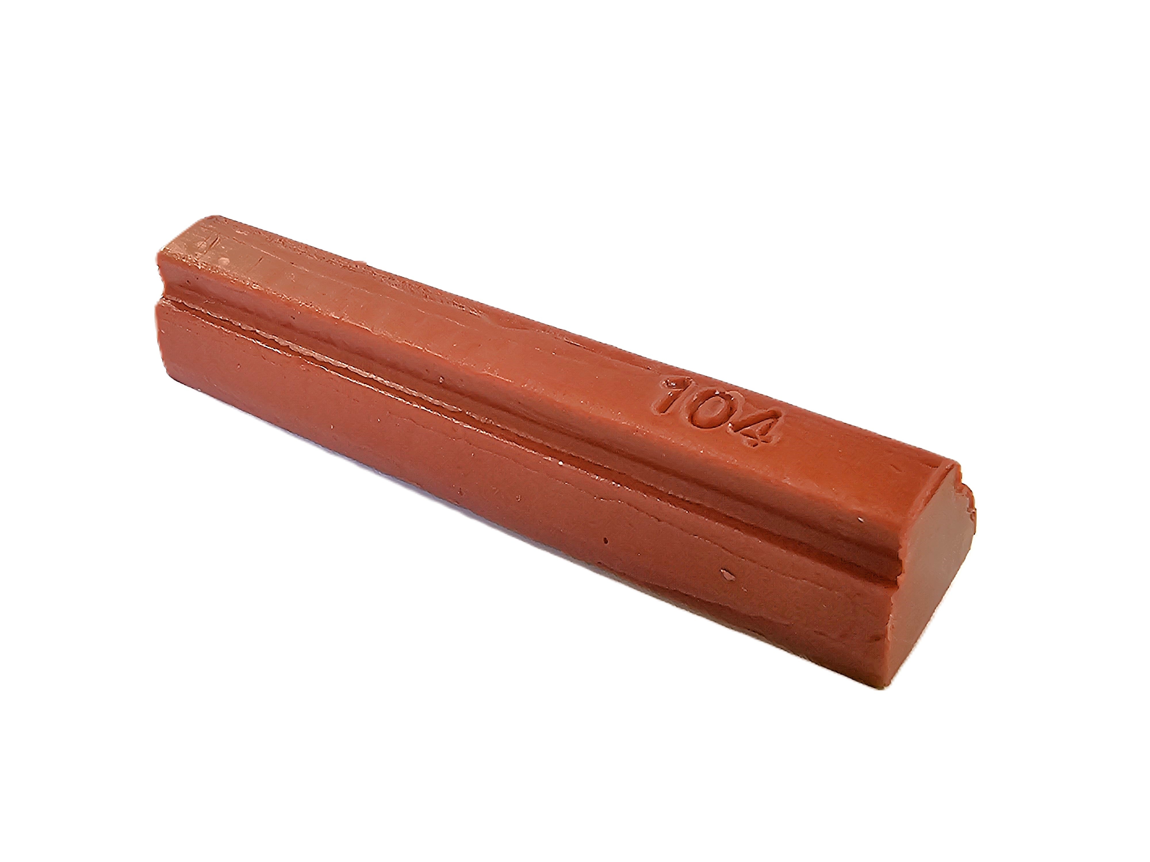 Rectangular Stick Konig 8cm Soft Wax or Hard Wax Filler Stick 104 RED CHERRY WOOD