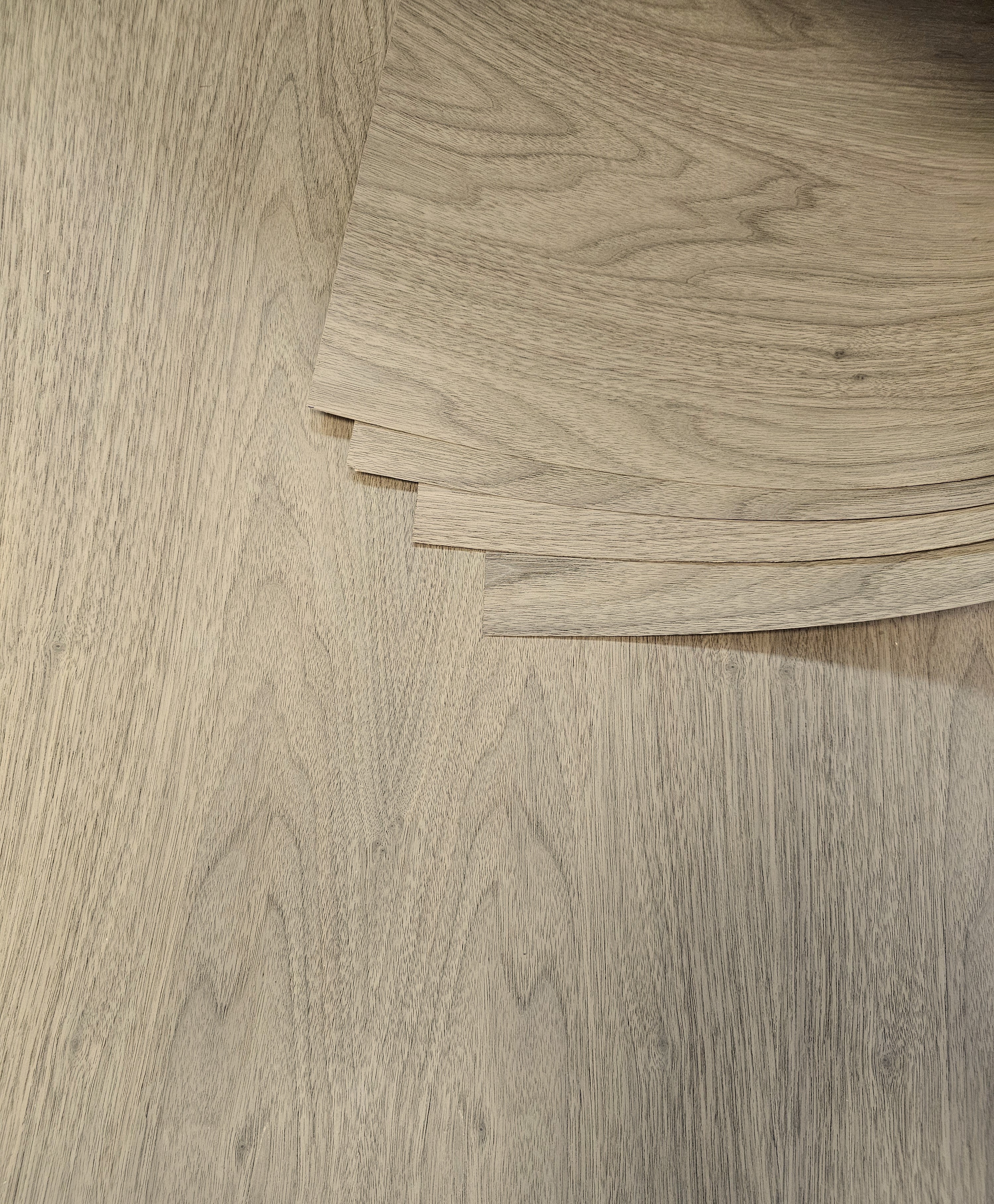 AMERICAN BLACK WALNUT Wood Veneer Sheet, Membrane Backed Flexi Veneer, Unglued  - 2440mm x 610mm (8'x2')