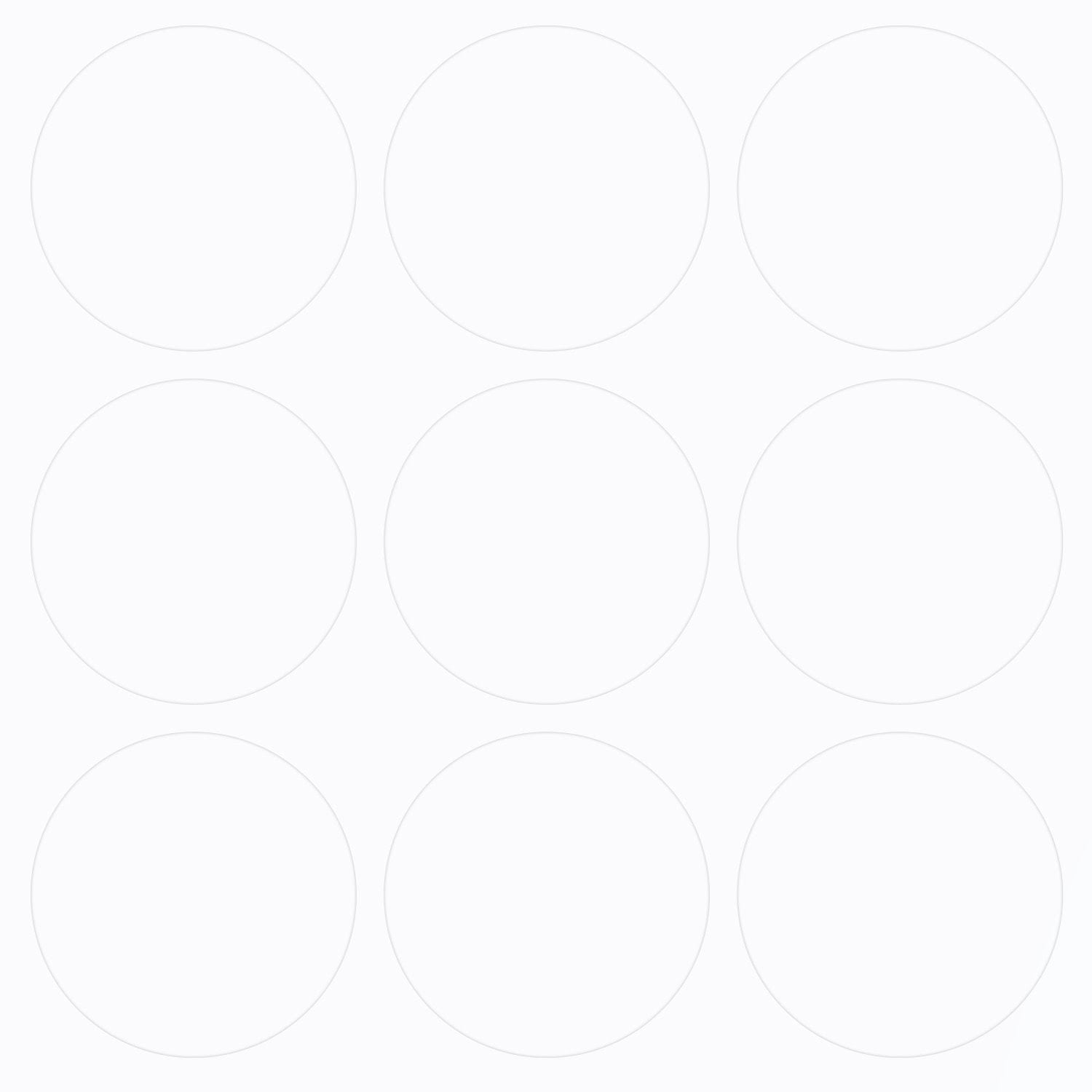 . WHITE - Self Adhesive ABS Stick on Furniture Screw Hole Covers - 20mm