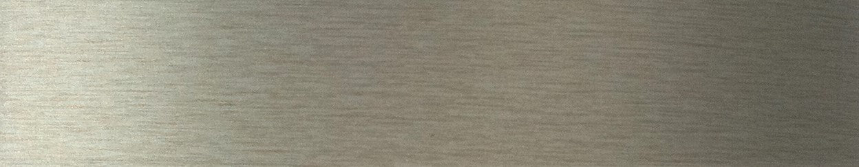 ALUMINIUM BRUSHED Melamine Edging, Pre-Glued Iron-On - 48mm Wide