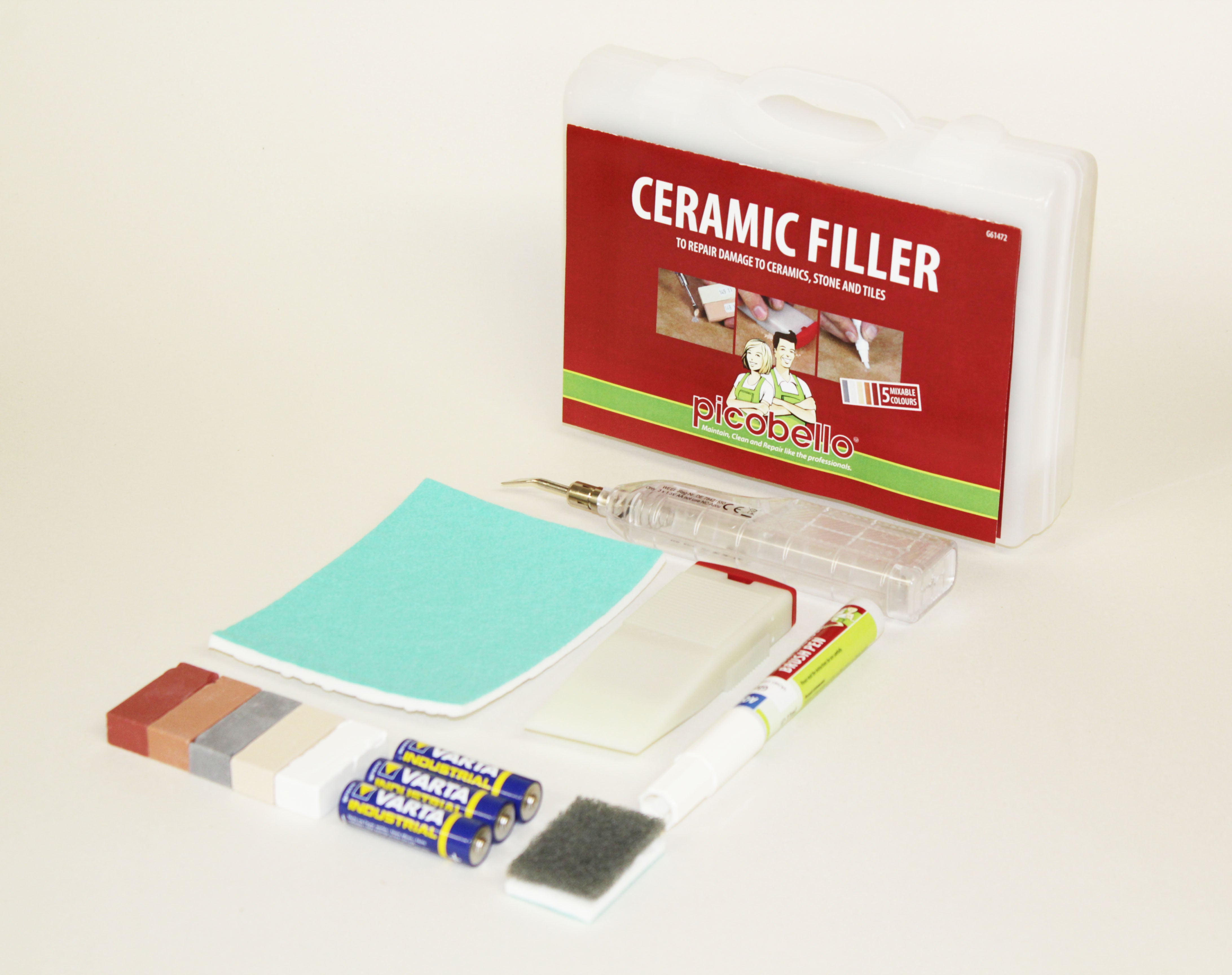 Picobello by Konig Ceramic Tile Repair Kit, WHITE, GREY, TERRACOTTA, WOOD SHADES G61472 - Free Tracked 24 Shipping
