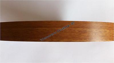 Natural Walnut / Teak 22mm Wide Iron on Melamine Edging