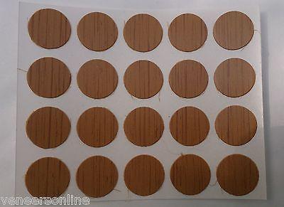 Self Adhesive Stick on 13mm Plastic Furniture Screw Hole Covers,  Select Colour & Qty