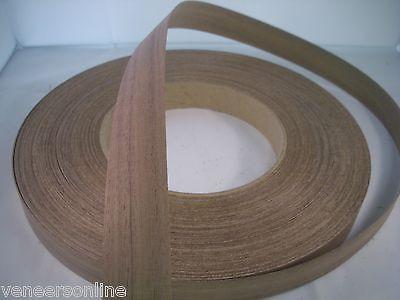 WALNUT Real Wood Preglued Iron On Edging 22mm
